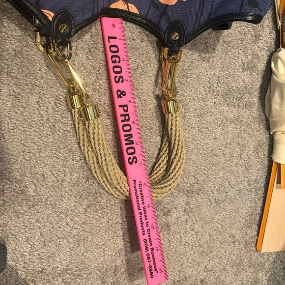 Tory Burch Channing Floral Print Canvas & Leather Tote - Picture 3 of 16